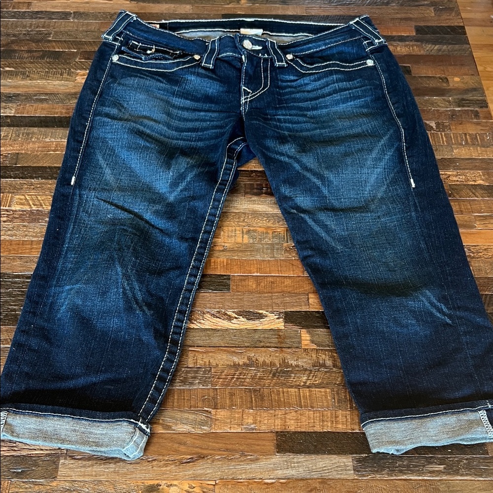 True Religion Indigo Capri Jeans